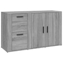 skænk 100x33x59,5 cm konstrueret træ grå sonoma-eg