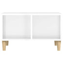 sofabord 60x50x36,5 cm konstrueret træ hvid højglans