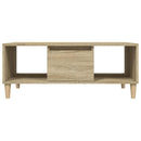 sofabord 90x50x36,5 cm konstrueret træ sonoma-eg
