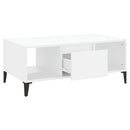 sofabord 90x50x36,5 cm konstrueret træ hvid