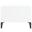 sofabord 90x50x36,5 cm konstrueret træ hvid