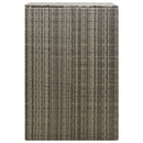 enkelt skraldespandsskjuler 70x80x117 cm polyrattan grå