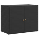 haveskab sort 100x55,5x80 cm polyrattan