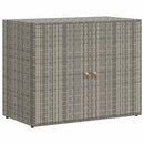 opbevaringsskab til haven 100x55,5x80 cm polyrattan grå