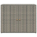 opbevaringsskab til haven 100x55,5x80 cm polyrattan grå
