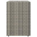 opbevaringsskab til haven 100x55,5x80 cm polyrattan grå
