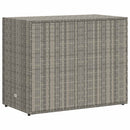 opbevaringsskab til haven 100x55,5x80 cm polyrattan grå