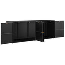 haveskab sort 198x55,5x80 cm polyrattan