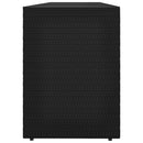 haveskab sort 198x55,5x80 cm polyrattan
