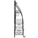 blomsterstativ 56x30x96 cm stål sort