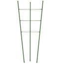 plantestativ med 3 ringe 5 stk. 45 cm stål grøn