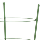 plantestativ med 3 ringe 5 stk. 45 cm stål grøn