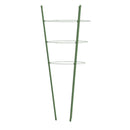 plantestativ med 3 ringe 5 stk. 60 cm stål grøn