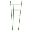 plantestativ med 3 ringe 5 stk. 75 cm stål grøn