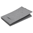 foldbar vasketøjskurv 51x34,5x59 cm kunstigt linned grå