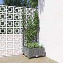 plantekasse med espalier 40x40x121,5 cm PP lysegrå