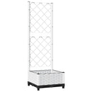 plantekasse med espalier 40x40x121,5 cm PP hvid