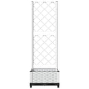 plantekasse med espalier 40x40x121,5 cm PP hvid