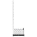 plantekasse med espalier 40x40x121,5 cm PP hvid