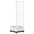 plantekasse med espalier 40x40x121,5 cm PP hvid