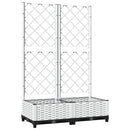 plantekasse med espalier 80x40x121,5 cm PP hvid