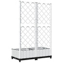 plantekasse med espalier 80x40x121,5 cm PP hvid