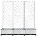 haveplantekasse med espalier hvid 120x40x121,5 cm PP