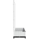 haveplantekasse med espalier hvid 120x40x121,5 cm PP
