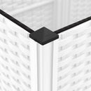 haveplantekasse med espalier hvid 120x40x121,5 cm PP