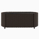 loungesæt til haven 3 dele med hynder polyrattan brun