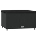 fodskamler til have 2 stk. med hynder polyrattan sort
