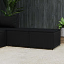 fodskamler til have 2 stk. med hynder polyrattan sort