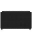 havebord 50x50x30 cm firkantet polyrattan sort
