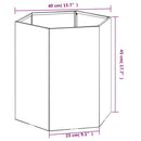 plantekasse 40x40x45 cm cortenstål rustfarvet