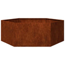 plantekasse 138x120x45 cm cortenstål rustfarvet