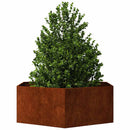 plantekasse 138x120x45 cm cortenstål rustfarvet