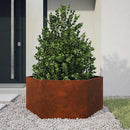 plantekasse med ben 30x30x30 cm cortenstål rustfarvet