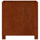 plantekasse med ben 40x40x40 cm cortenstål rustfarvet