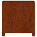 plantekasser med ben 2 stk. 40x40x40 cm cortenstål rustfarvet