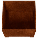 plantekasse med ben 50x50x50 cm cortenstål rustfarvet