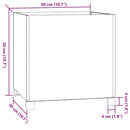 plantekasse med ben 50x50x50 cm cortenstål rustfarvet