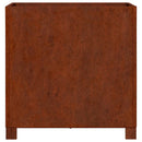 plantekasser med ben 2 stk. 50x50x50 cm cortenstål rustfarvet