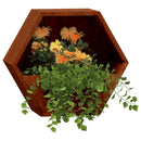væghængte plantekasser 2 stk. 30x10x25 cm cortenstål rustfarvet