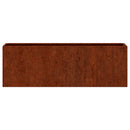 væghængte plantekasser 2 stk. 53x10x17 cm cortenstål rustfarvet