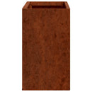væghængte plantekasser 2 stk. 53x10x17 cm cortenstål rustfarvet