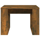 sidebord 50x50x35 cm konstrueret træ røget egetræsfarve