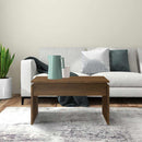 sofabord 68x50x38 cm konstrueret træ brun egetræsfarve