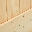 Dør NARVIK Naturfarvet 80 x 210 cm Massivt Fyrretræ