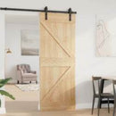 Dør NARVIK Naturfarvet 80 x 210 cm Massivt Fyrretræ