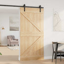 Dør NARVIK Naturfarvet 100 x 210 cm Massivt Fyrretræ